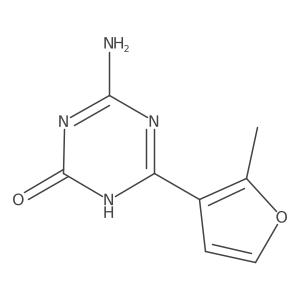 4-Amino-6-(2-methylfuran-3-yl)-2,5-dihydro-1,3,5-triazin-2-one Structure