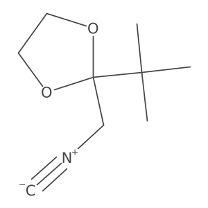 2-Tert-butyl-2-(isocyanomethyl)-1,3-dioxolane结构式
