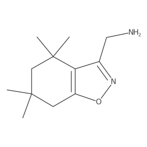 (4,4,6,6-Tetramethyl-4,5,6,7-tetrahydro-1,2-benzoxazol-3-yl)methanamine结构式