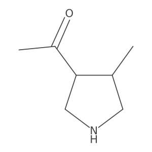 1-(4-Methylpyrrolidin-3-yl)ethan-1-one Structure