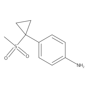 4-(1-Methanesulfonylcyclopropyl)aniline结构式