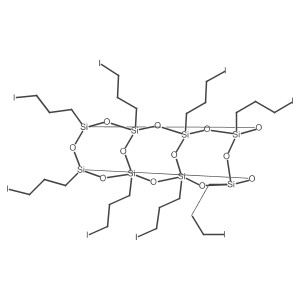 Octakis(3-iodopropyl)octasilsesquioxane结构式