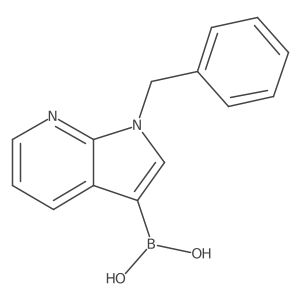 (1-Benzyl-1H-pyrrolo[2,3-b]pyridin-3-yl)boronic acid结构式