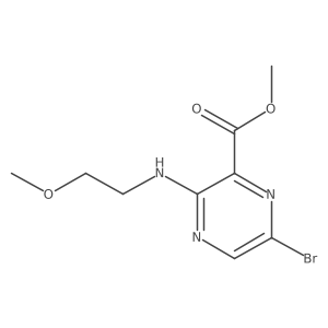 Methyl 3-(2-methoxyethylamino)-6-bromopyrazine-2-carboxylate Structure