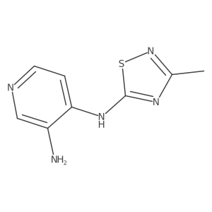 N4-(3-Methyl-1,2,4-thiadiazol-5-yl)-3,4-pyridinediamine结构式