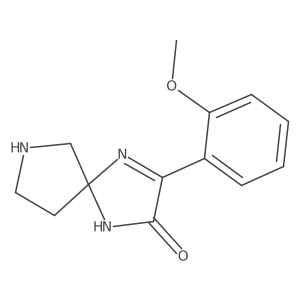 3-(2-Methoxyphenyl)-1,4,7-triazaspiro[4.4]non-3-en-2-one Structure