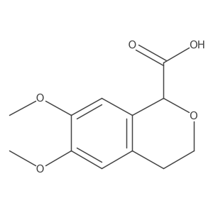 6,7-dimethoxy-3,4-dihydro-1H-isochromene-1-carboxylic acid Structure