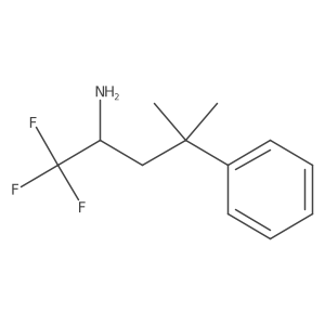 1,1,1-Trifluoro-4-methyl-4-phenylpentan-2-amine结构式