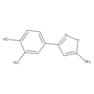 4-(5-Amino-1,2-oxazol-3-yl)benzene-1,2-diol结构式