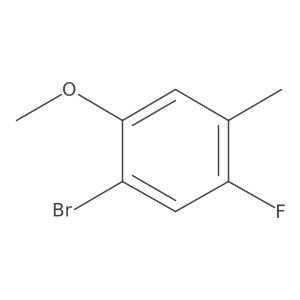 1-Bromo-5-fluoro-2-methoxy-4-methylbenzene结构式