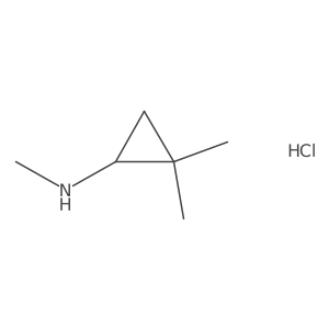 N,2,2-trimethylcyclopropan-1-amine hydrochloride结构式