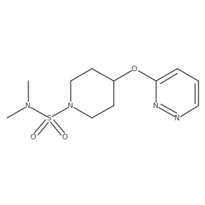 N,N-dimethyl-4-(pyridazin-3-yloxy)piperidine-1-sulfonamide Structure