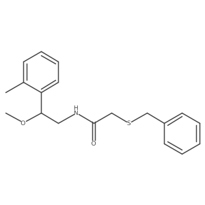 2-(benzylthio)-N-(2-methoxy-2-(o-tolyl)ethyl)acetamide Structure