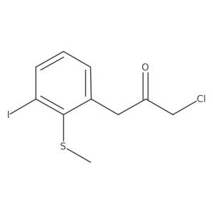 1-Chloro-3-(3-iodo-2-(methylthio)phenyl)propan-2-one结构式