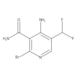 4-Amino-2-bromo-5-(difluoromethyl)nicotinamide Structure
