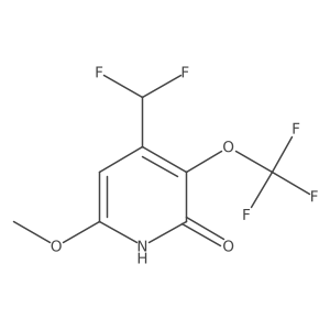 4-(Difluoromethyl)-6-methoxy-3-(trifluoromethoxy)pyridin-2-ol Structure