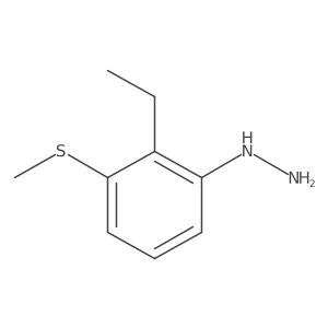 1-(2-Ethyl-3-(methylthio)phenyl)hydrazine Structure