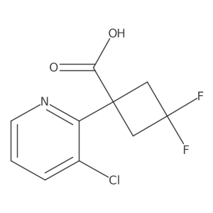 1-(3-Chloropyridin-2-YL)-3,3-difluorocyclobutanecarboxylic acid Structure