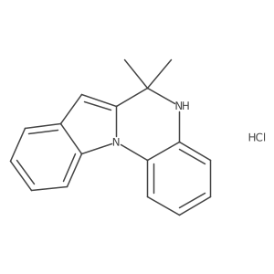 6,6-Dimethyl-5,6-dihydroindolo[1,2-a]quinoxaline hydrochloride Structure