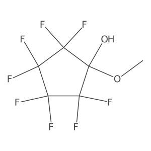 2,2,3,3,4,4,5,5-Octafluoro-1-methoxycyclopenta-1-ol结构式