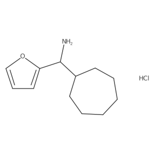 Cycloheptyl(furan-2-yl)methanamine hydrochloride结构式