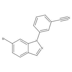 3-(6-Bromo-1H-indazol-1-yl)benzonitrile Structure