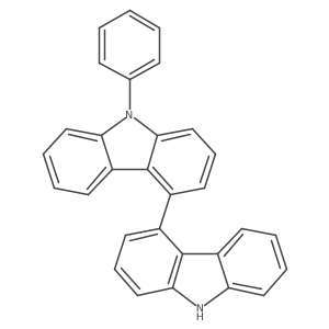 9-Phenyl-9H,9 inverted exclamation mark H-4,4 inverted exclamation mark-bicarbazole结构式