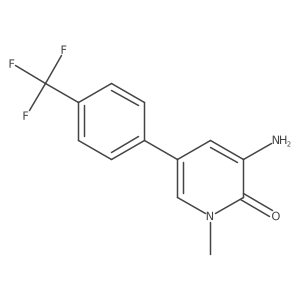 3-Amino-1-methyl-5-(4-(trifluoromethyl)phenyl)pyridin-2(1H)-one Structure