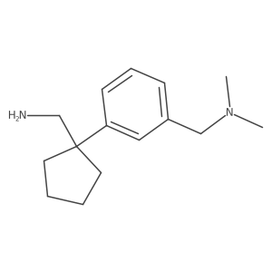 (1-{3-[(Dimethylamino)methyl]phenyl}cyclopentyl)methanamine结构式
