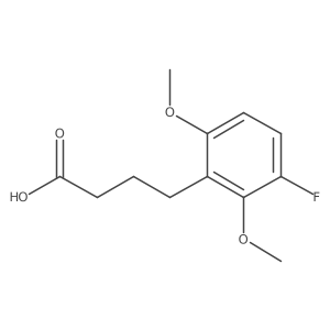 4-(3-Fluoro-2,6-dimethoxyphenyl)butanoic acid结构式
