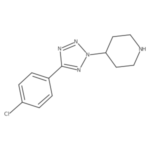 4-[5-(4-chlorophenyl)-2H-1,2,3,4-tetrazol-2-yl]piperidine Structure