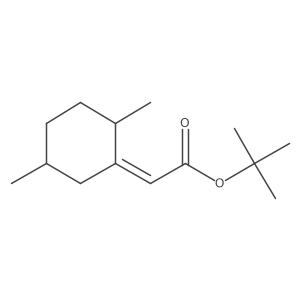 tert-butyl 2-[(1E)-2,5-dimethylcyclohexylidene]acetate Structure