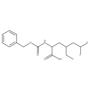 2-{[(Benzyloxy)carbonyl]amino}-4-ethyl-6,6-difluorohexanoic acid Structure