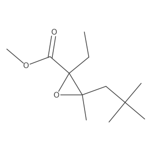 Methyl 3-(2,2-dimethylpropyl)-2-ethyl-3-methyloxirane-2-carboxylate结构式