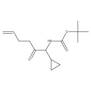 tert-butyl N-(1-cyclopropyl-2-oxohex-5-en-1-yl)carbamate Structure