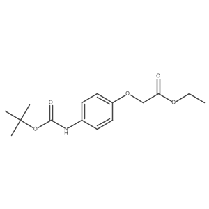 Ethyl 2-(4-{[(tert-butoxy)carbonyl]amino}phenoxy)acetate Structure