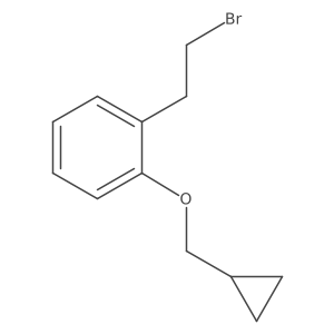 1-(2-Bromoethyl)-2-(cyclopropylmethoxy)benzene Structure