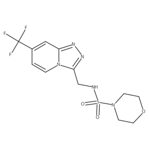 N-((7-(trifluoromethyl)-[1,2,4]triazolo[4,3-a]pyridin-3-yl)methyl)morpholine-4-sulfonamide Structure
