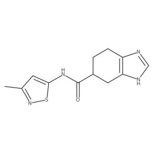N-(3-methylisothiazol-5-yl)-4,5,6,7-tetrahydro-1H-benzo[d]imidazole-5-carboxamide Structure