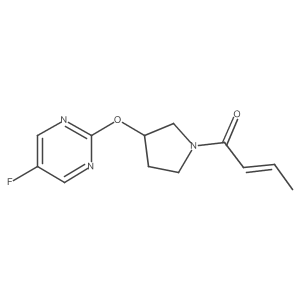 (E)-1-(3-((5-fluoropyrimidin-2-yl)oxy)pyrrolidin-1-yl)but-2-en-1-one结构式