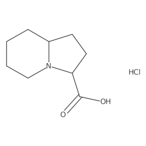 Octahydroindolizine-3-carboxylic acid hydrochloride Structure