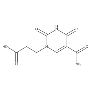 3-(5-Carbamoyl-2,4-dioxo-1,2,3,4-tetrahydropyrimidin-1-yl)propanoic acid Structure