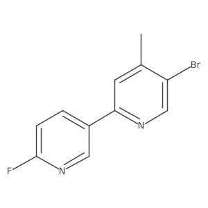 5-Bromo-2-(6-fluoropyridin-3-yl)-4-methylpyridine Structure
