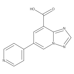 6-(Pyridin-4-yl)-[1,2,4]triazolo[1,5-a]pyridine-8-carboxylic acid结构式