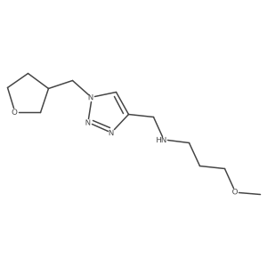 (3-Methoxypropyl)({1-[(oxolan-3-yl)methyl]-1H-1,2,3-triazol-4-yl}methyl)amine Structure