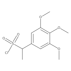 1-(3,4,5-Trimethoxyphenyl)ethane-1-sulfonyl chloride Structure