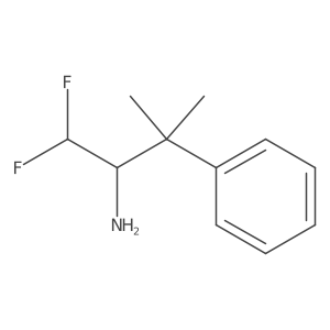 1,1-Difluoro-3-methyl-3-phenylbutan-2-amine结构式