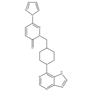 2-{[1-(9H-purin-6-yl)piperidin-4-yl]methyl}-6-(1H-pyrazol-1-yl)-2,3-dihydropyridazin-3-one Structure