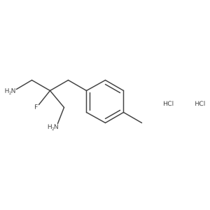 2-(Aminomethyl)-2-fluoro-3-(4-methylphenyl)propan-1-amine dihydrochloride结构式