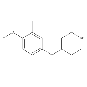 4-[1-(4-Methoxy-3-methylphenyl)ethyl]piperidine结构式